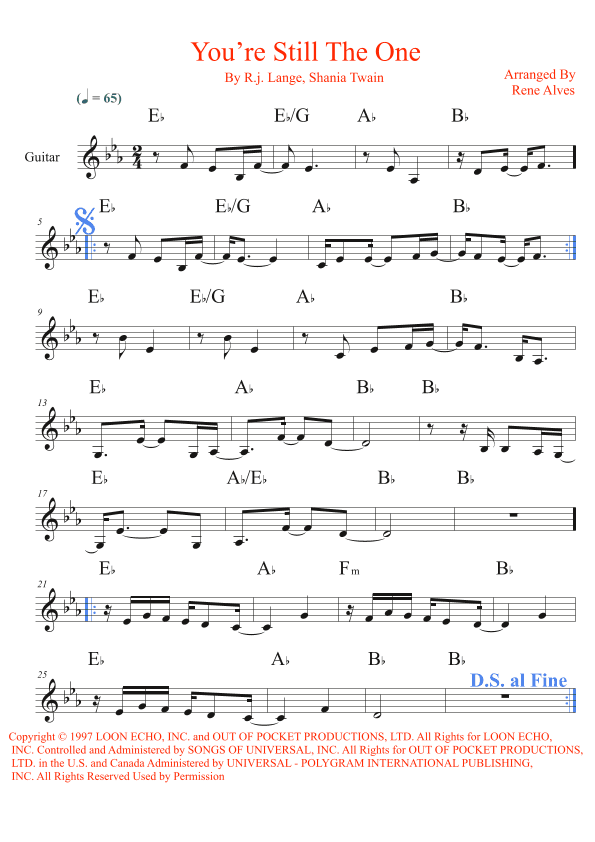 You're Still The One (arr. Rene Alves)