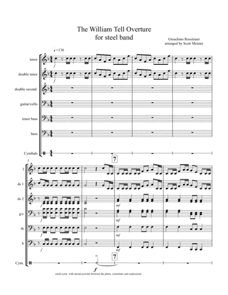 The William Tell Overture for Steel Band (arr. Scott Meister)