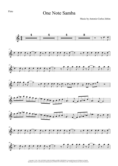 One Note Samba (samba De Uma Nota So) (arr. Anderson Quevedo)