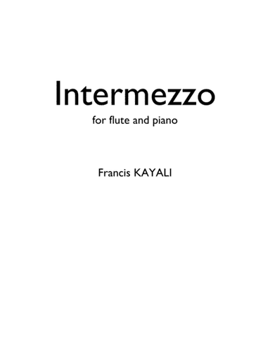 Intermezzo - Flute + Piano