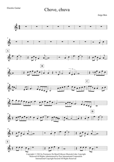 The Constant Rain (chove Chuva) (arr. Anderson Quevedo)