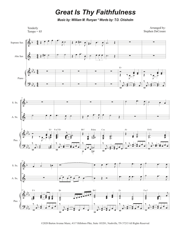 Great Is Thy Faithfulness (arr. Stephen DeCesare)
