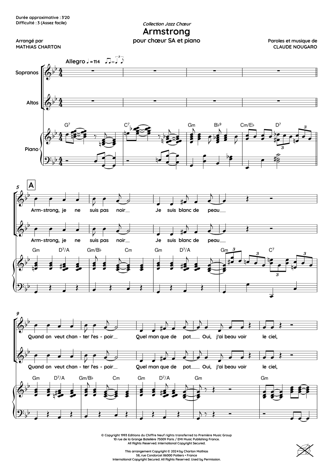 Armstrong (arr. Mathias Charton)