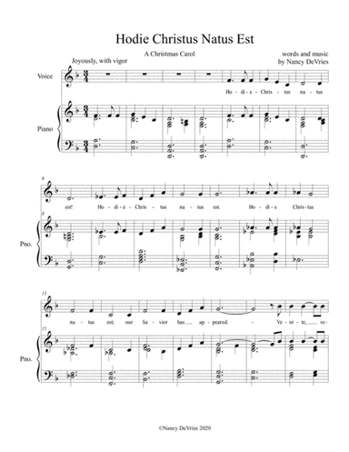 Hodie Christus Natus Est - A Christmas Carol