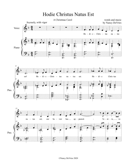 Hodie Christus Natus Est - A Christmas Carol