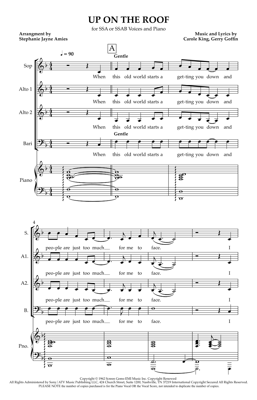 Up On The Roof (arr. Stephanie Jayne Amies)