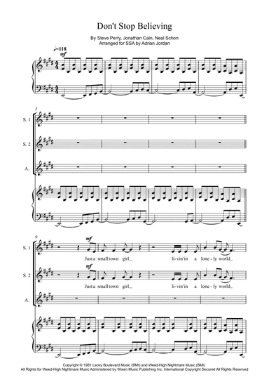 Don't Stop Believin' (arr. Adrian Jordan)