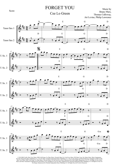 Forget You (arr. Anderson Quevedo)
