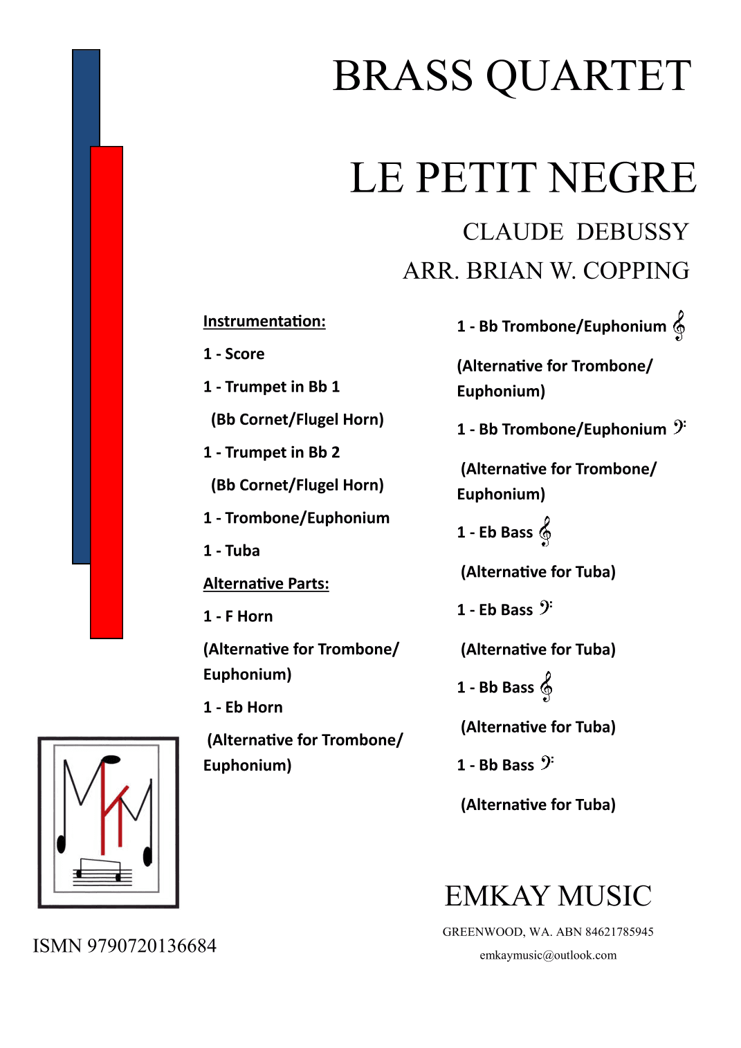 LE PETIT NEGRE - BRASS QUARTET (arr. BRIAN W. COPPING)