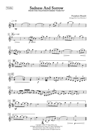 Sadness And Sorrow (arr. ACT Bortolucci)