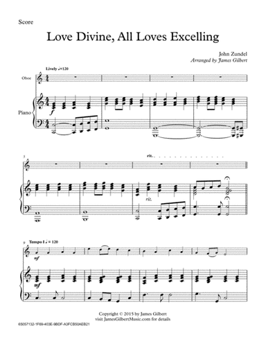 Love Divine, All Loves Excelling (arr. James Gilbert)