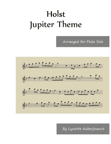 Jupiter Theme - Flute Solo (arr. Lynette Auberjeunois)