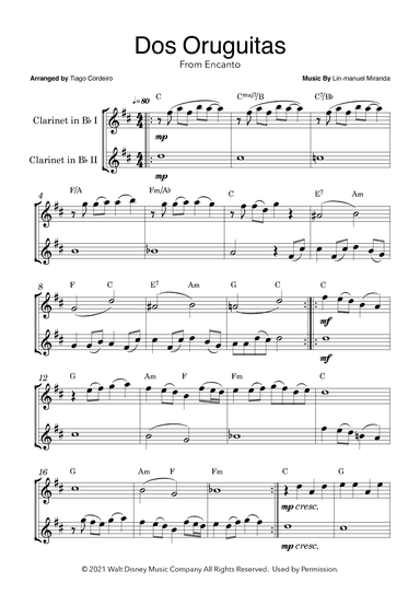 Dos Oruguitas (arr. Tiago Cordeiro)