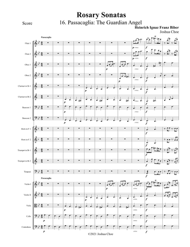 Rosary Sonatas: Passacaglia (arr. Joshua Choe)