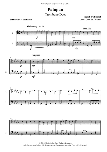 Patapan (arr. Gert Th. Walter)