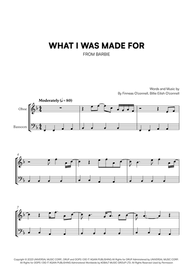 What Was I Made For? (arr. Cadenza Editions)
