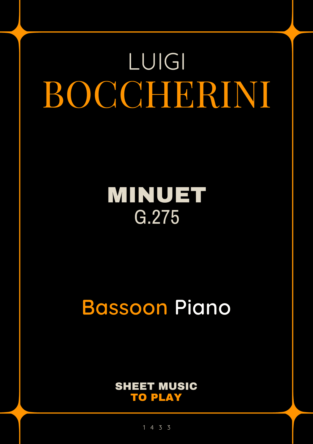 Minuet Op.11 No.5 - Bassoon and Piano (Full Score and Parts) (arr. César Madeira)