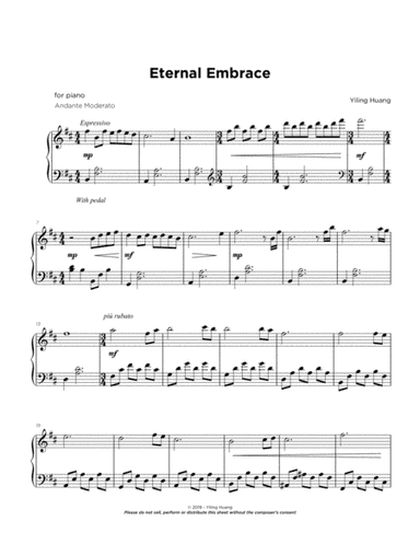 Eternal Embrace Piano Music by Yiling Huang