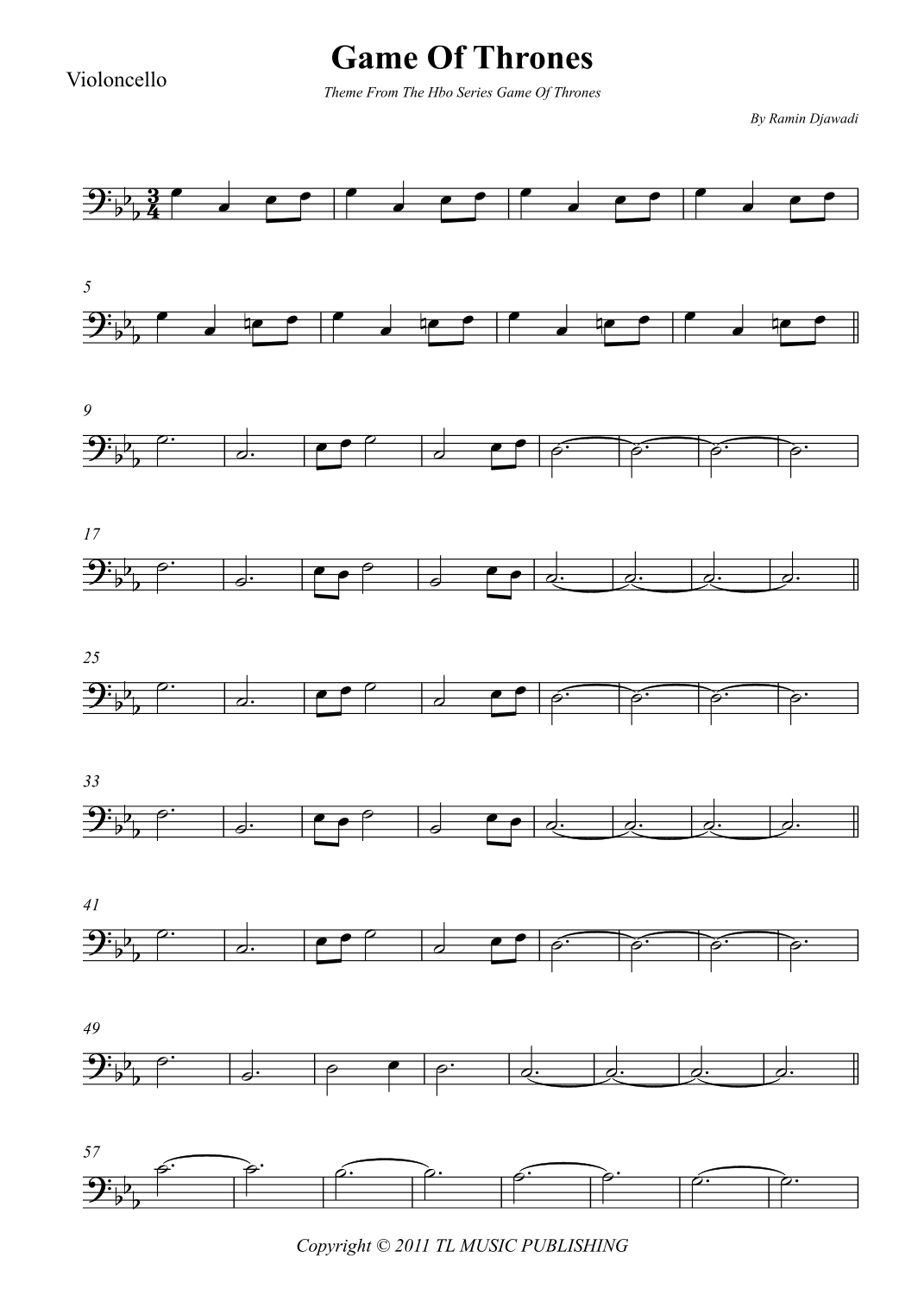 Game Of Thrones (arr. Wesley S. SIlva)
