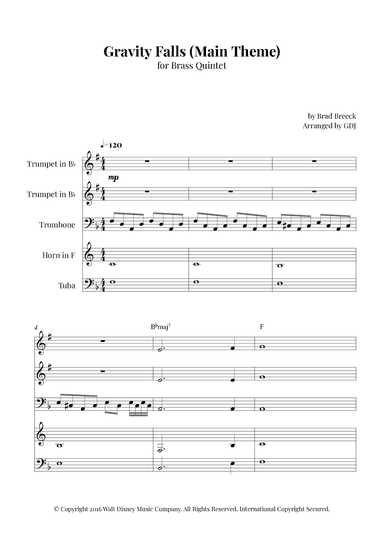 Gravity Falls (main Theme) (arr. GDJ)