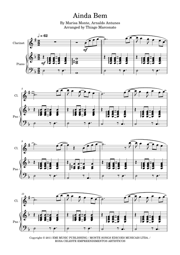 Ainda Bem (arr. Thiago Marconato)