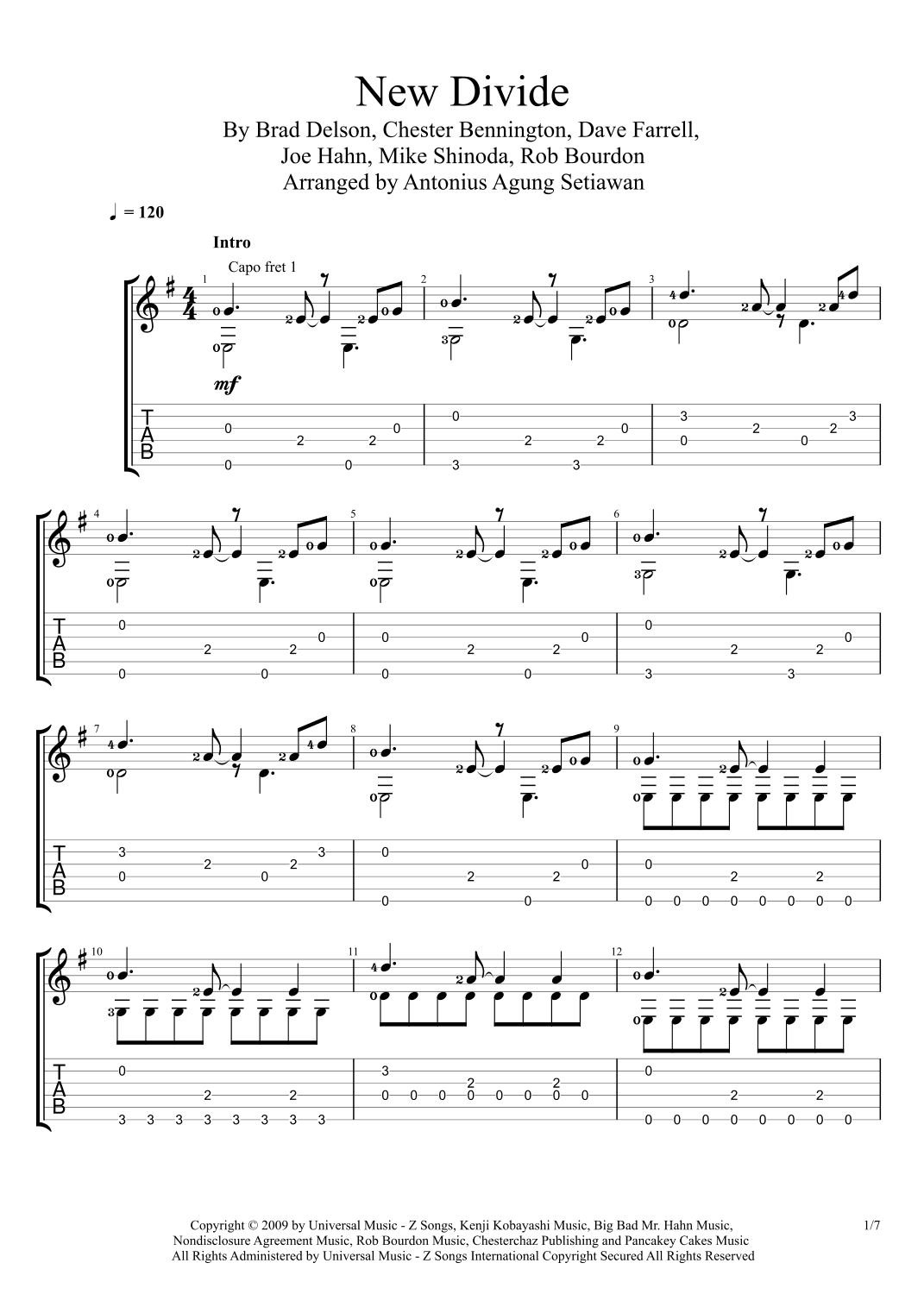 New Divide (arr. Antonius Agung Setiawan)