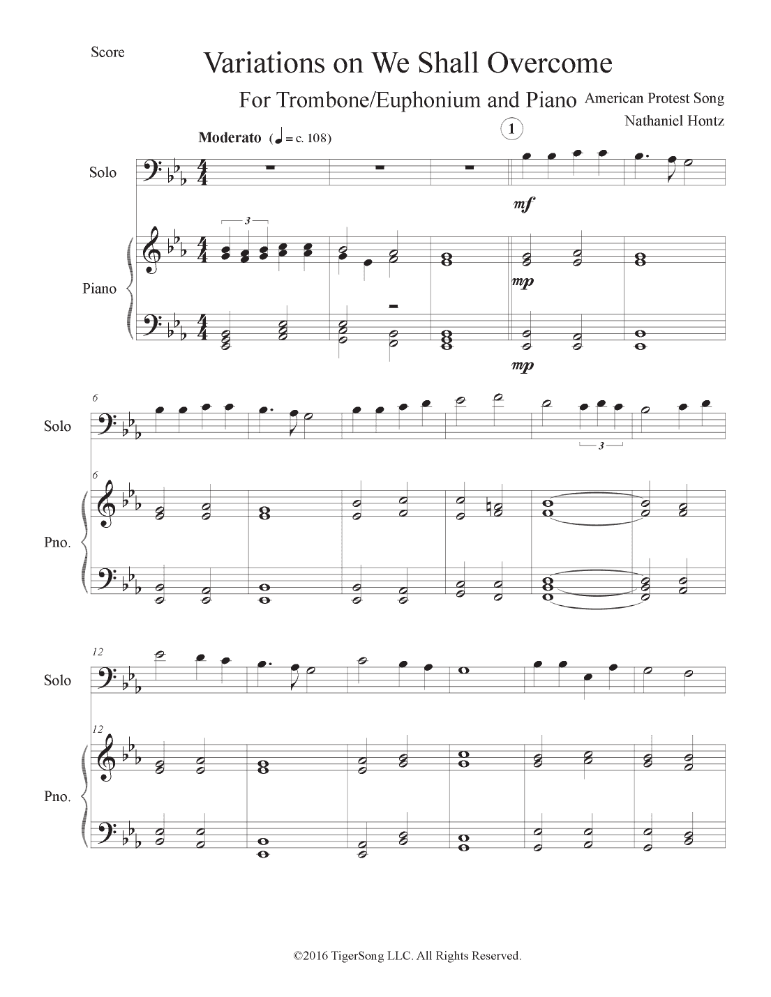 Variations on "We Shall Ovecome"