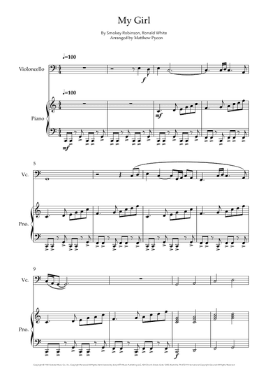 My Girl (arr. Matthew pyeon)