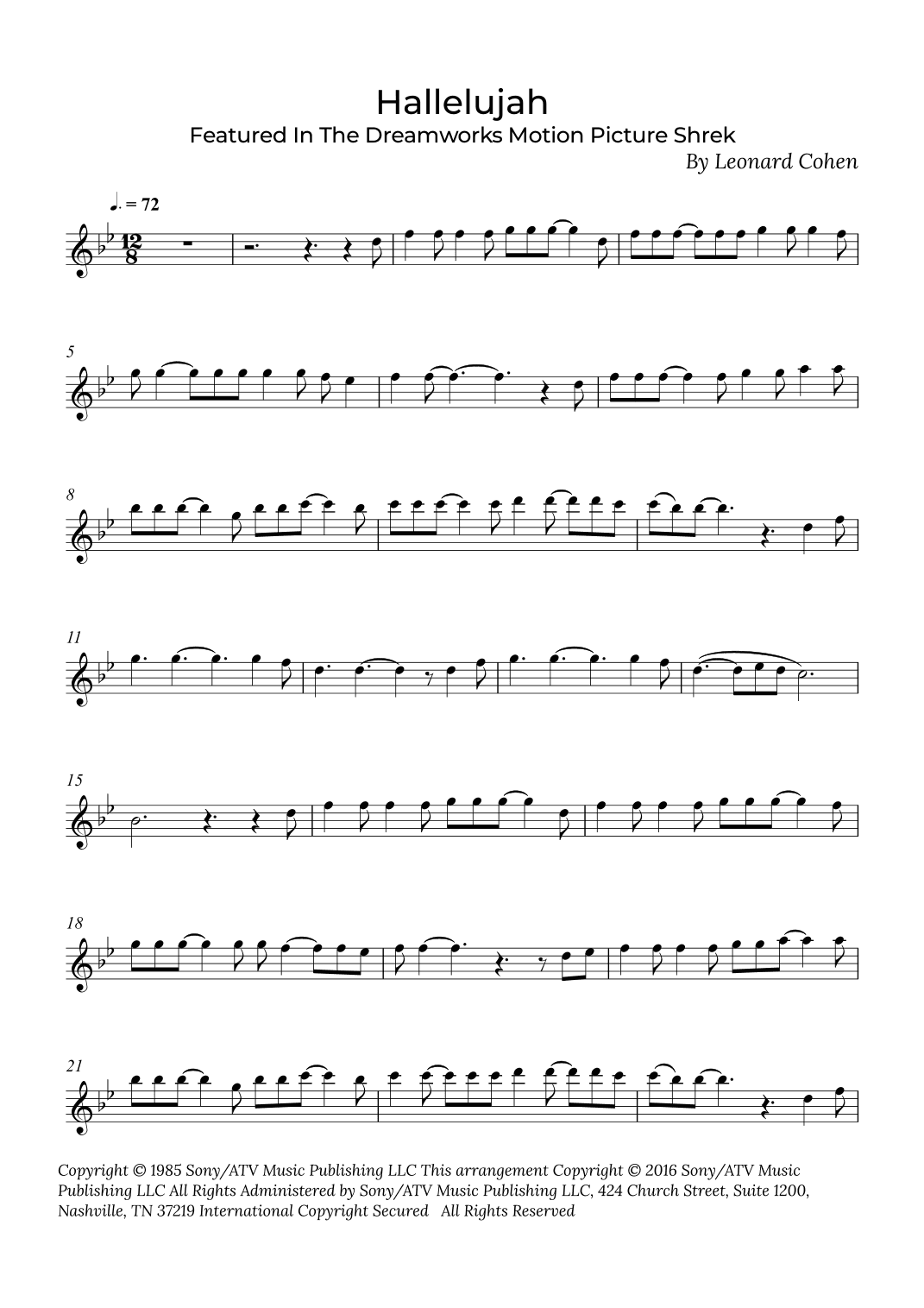 Hallelujah (arr. Alex Nunes Rodrigues)