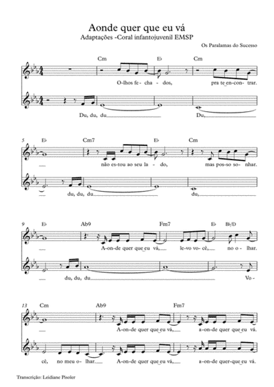 Onde Quer Que Eu Va (arr. Leidiane Pisoler)