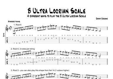 B Ultra Locrian Scale (4 Ways to Play)