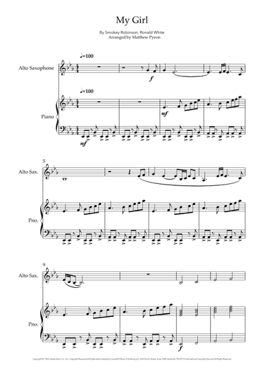 My Girl (arr. Matthew pyeon)