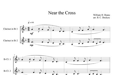 Near the Cross (Clarinet Duet) (arr. B. C. Dockery)