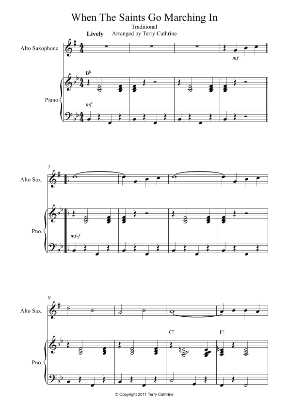 When The Saints Go Marching In (arr. Terry Cathrine)