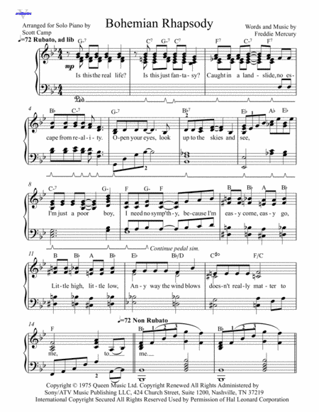 Bohemian Rhapsody (arr. Scott Camp)