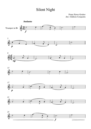 Silent Night (arr. Gildson Cerqueira)
