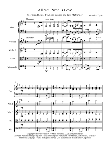 All You Need Is Love (arr. Oliver Payán)