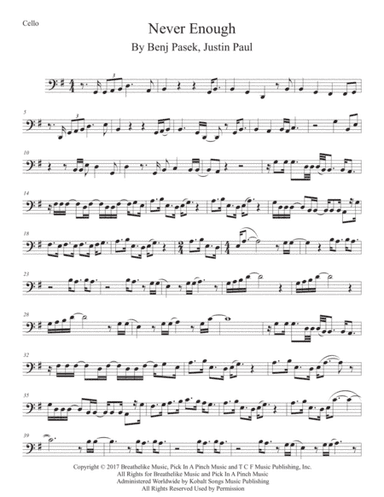 Never Enough (arr. Kevin Busse)