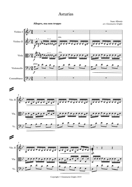 Isaac Albeniz - Asturias (Leyenda) (arr. Gianmaria Griglio)