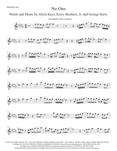 No One (arr. Kevin Busse)