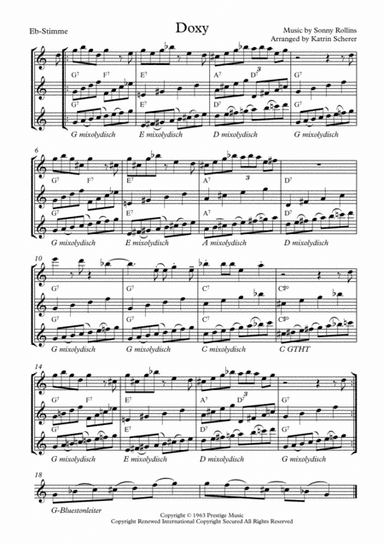 Doxy (arr. Katrin Scherer)