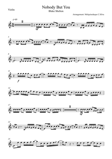 Nobody But Me (arr. Melquisedeque C.Silva)