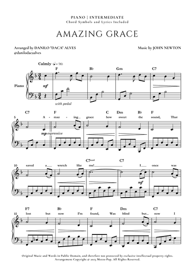 Amazing Grace (arr. Danilo "Daca" Alves)