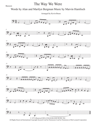 The Way We Were (arr. Kevin Busse)