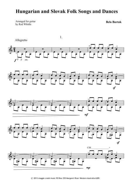 Hungarian and Slovak Folk Songs and Dances (arr. Rod Whittle)
