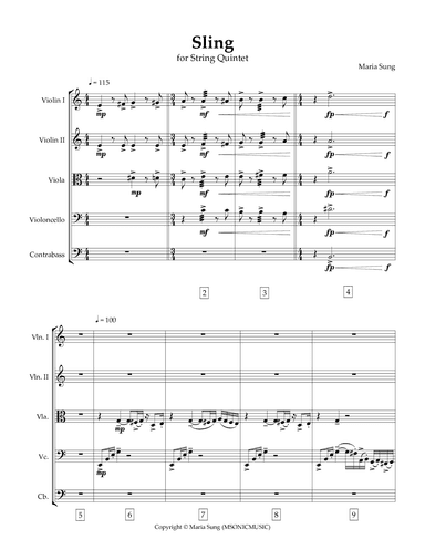 Sling for String Quintet