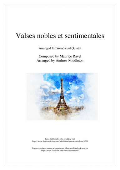 Valse nobles et sentimentalise arranged for Wind Quintet (arr. Andrew Middleton)