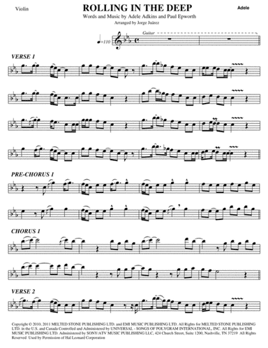 Rolling In The Deep (arr. Jorge Juárez)