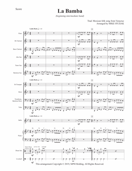 La Bamba (arr. Mike Hyziak)