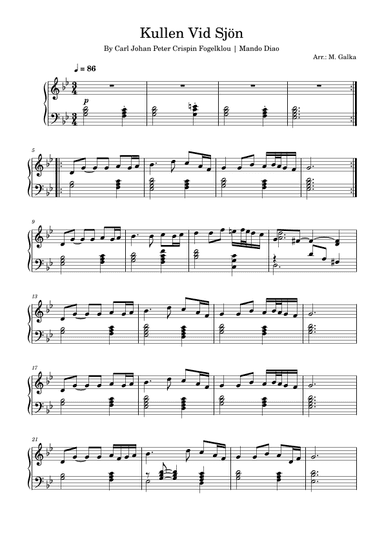 Kullen Vid Sjoen (arr. M. Galka)